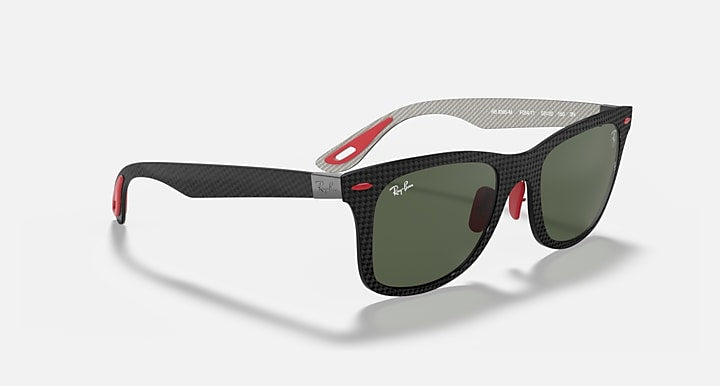 Ray-Ban RB8395M SCUDERIA FERRARI COLLECTION Black; Grey with G-15 Green Solid Color lenses - Alternative