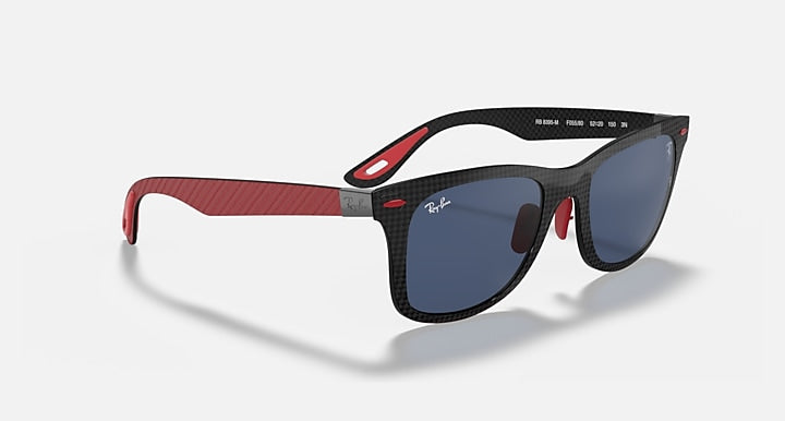 Ray-Ban RB8395M SCUDERIA FERRARI COLLECTION Black with Dark Blue Solid Color lenses - Alternative