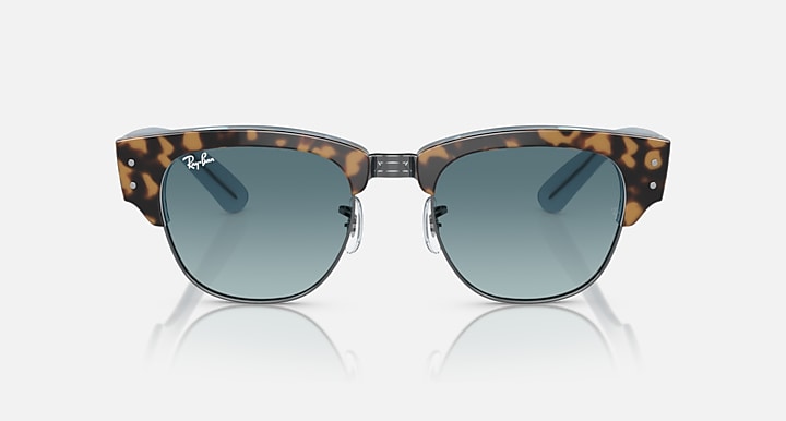 Ray-Ban MEGA CLUBMASTER Havana On Blue On Gunmetal; Havana On Light Blue with Blue Gradient lenses - Front