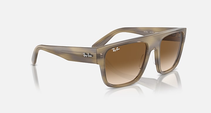 Ray-Ban DRIFTER Striped Green with Clear & Brown Gradient lenses - Alternative