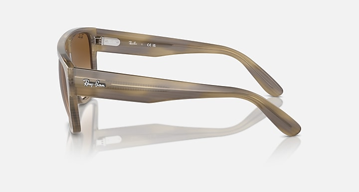 Ray-Ban DRIFTER Striped Green with Clear & Brown Gradient lenses - Lateral