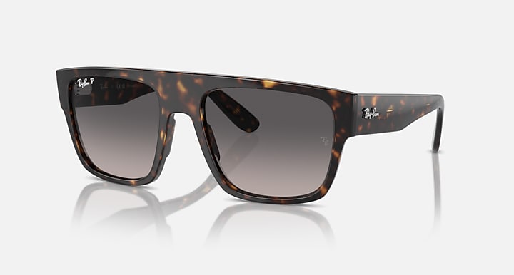 Ray-Ban DRIFTER Havana with Grey Polarized Gradient lenses - Quarter
