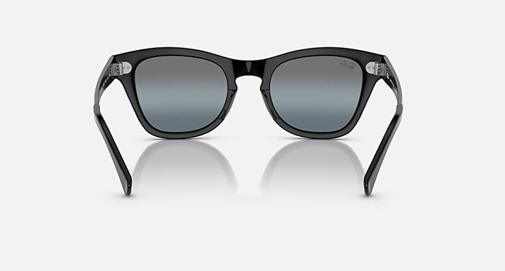 Ray-Ban RB0707SM Black; Gunmetal with Blue Vintage Gradient - Mirror lenses - Back