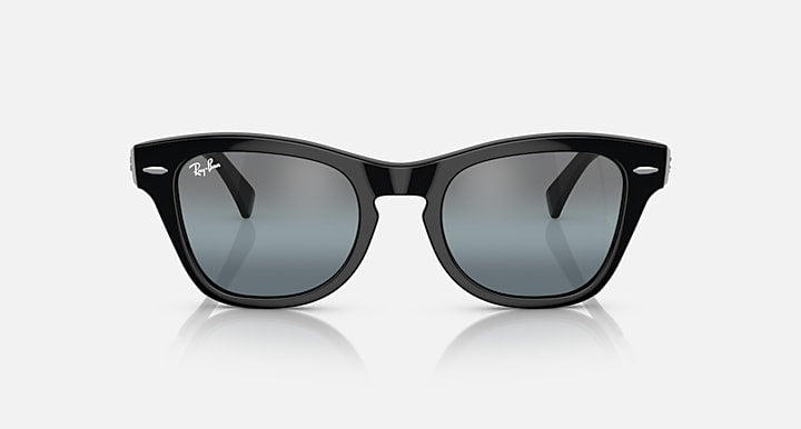 Ray-Ban RB0707SM Black; Gunmetal with Blue Vintage Gradient - Mirror lenses - Front