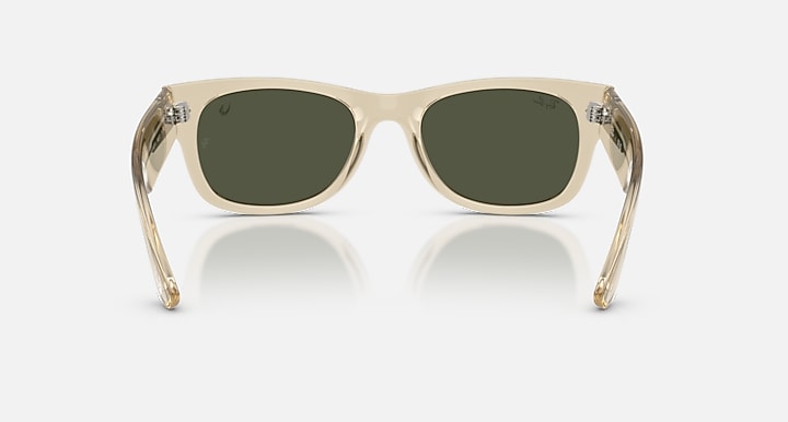 Ray-Ban RAY-BAN STAR WARS™ – GROGU MEGA WAYFARER II Beige with Green Solid Color lenses - Back
