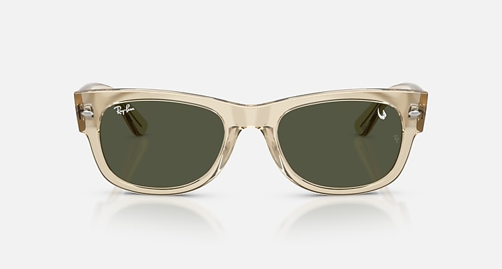 Ray-Ban RAY-BAN STAR WARS™ – GROGU MEGA WAYFARER II Beige with Green Solid Color lenses - Front