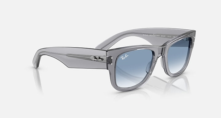 Ray-Ban MEGA WAYFARER Transparent Grey with Clear Gradient Blue Gradient lenses - Alternative
