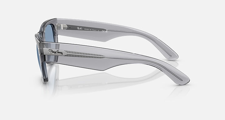 Ray-Ban MEGA WAYFARER Transparent Grey with Clear Gradient Blue Gradient lenses - Lateral