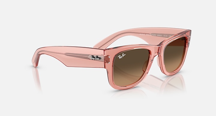 Ray-Ban MEGA WAYFARER Transparent Pink with Light Brown Gradient Black Gradient lenses - Alternative