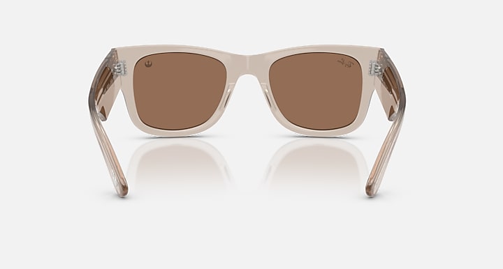 Ray-Ban RAY-BAN STAR WARS™ – THE REBEL ALLIANCE MEGA WAYFARER Transparent Light Brown with Dark Brown Solid Color lenses - Back