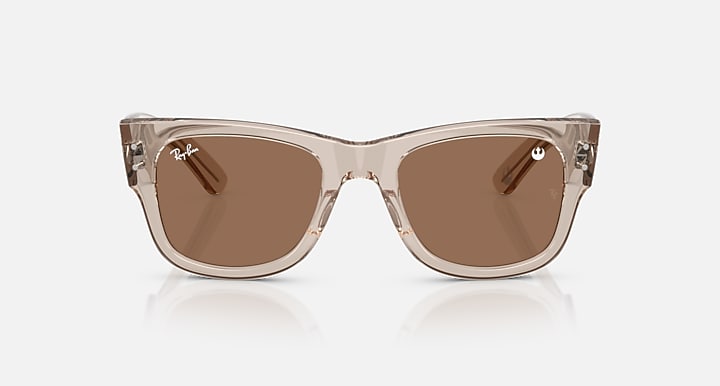 Ray-Ban RAY-BAN STAR WARS™ – THE REBEL ALLIANCE MEGA WAYFARER Transparent Light Brown with Dark Brown Solid Color lenses - Front