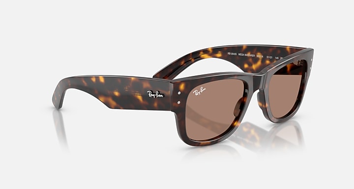 Ray-Ban MEGA WAYFARER SUMMER CAPSULE Havana with Light Violet Solid Color lenses - Alternative