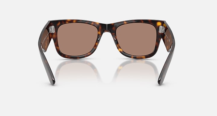Ray-Ban MEGA WAYFARER SUMMER CAPSULE Havana with Light Violet Solid Color lenses - Back