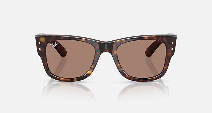 Ray-Ban MEGA WAYFARER SUMMER CAPSULE Havana with Light Violet Solid Color lenses - Front