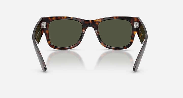 Ray-Ban MEGA WAYFARER Havana with Green Solid Color lenses - Back