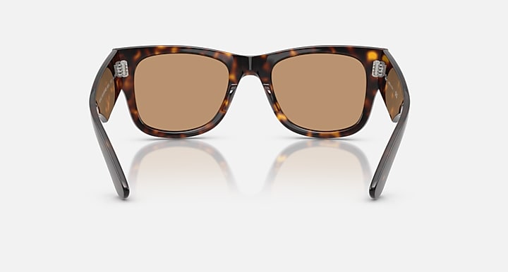 Ray-Ban MEGA WAYFARER SUMMER CAPSULE Havana with Brown Solid Color lenses - Back