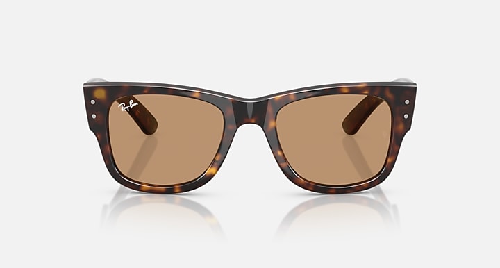 Ray-Ban MEGA WAYFARER SUMMER CAPSULE Havana with Brown Solid Color lenses - Front