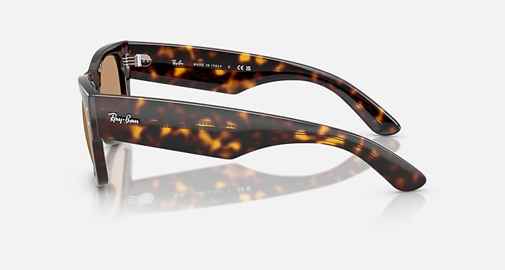 Ray-Ban MEGA WAYFARER SUMMER CAPSULE Havana with Brown Solid Color lenses - Lateral