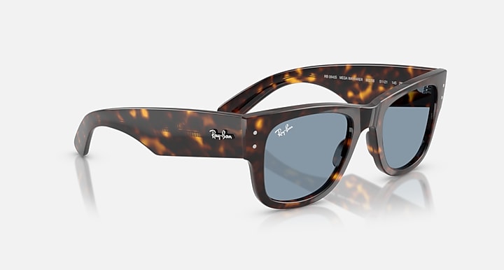 Ray-Ban MEGA WAYFARER SUMMER CAPSULE Havana with Blue Solid Color lenses - Alternative