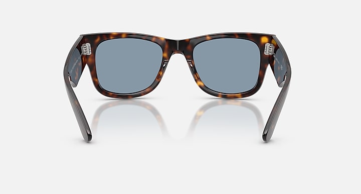 Ray-Ban MEGA WAYFARER SUMMER CAPSULE Havana with Blue Solid Color lenses - Back