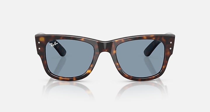 Ray-Ban MEGA WAYFARER SUMMER CAPSULE Havana with Blue Solid Color lenses - Front
