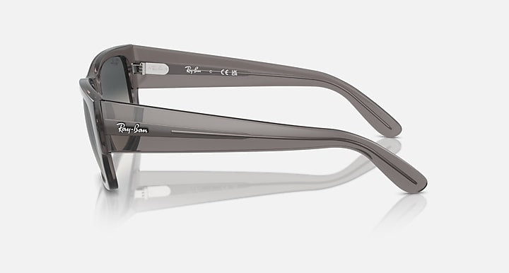Ray-Ban CARLOS Opal Dark Grey with Grey Gradient lenses - Lateral