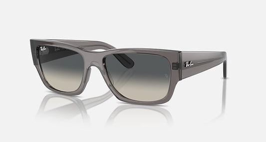 Ray-Ban CARLOS Opal Dark Grey with Grey Gradient lenses - Quarter