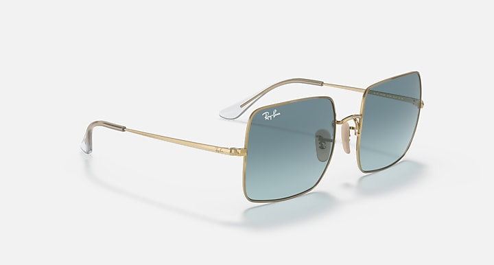 Ray-Ban SQUARE 1971 CLASSIC Arista Gold with Blue/Grey Gradient lenses - Alternative