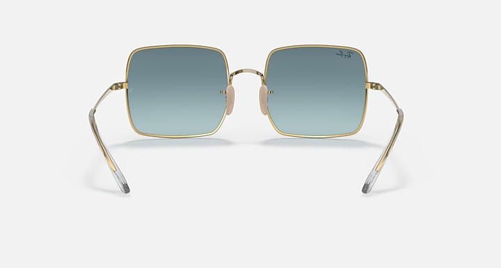 Ray-Ban SQUARE 1971 CLASSIC Arista Gold with Blue/Grey Gradient lenses - Back