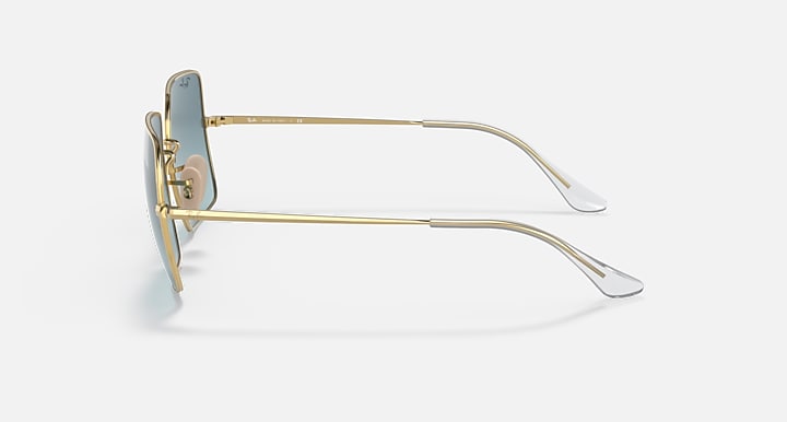 Ray-Ban SQUARE 1971 CLASSIC Arista Gold with Blue/Grey Gradient lenses - Lateral