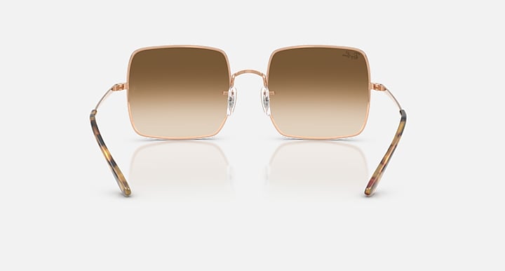 Ray-Ban SQUARE 1971 CLASSIC Rosegold; Rose Gold with Clear Gradient Brown Gradient lenses - Back