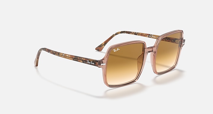 Ray-Ban SQUARE II Transparent Brown with Light Brown Gradient Gradient lenses - Alternative