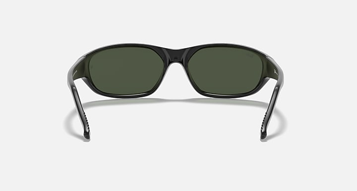 Ray-Ban DADDY-O Black with G-15 Green Solid Color lenses - Back