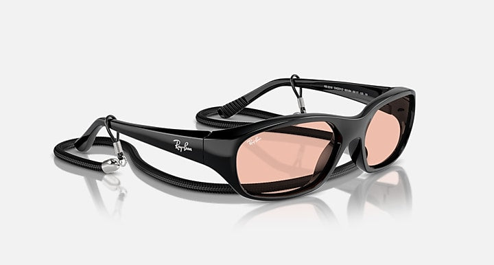 Ray-Ban DADDY-O SUMMER CELEBRATION LIMITED Black with Dark Pink Solid Color lenses - Alternative