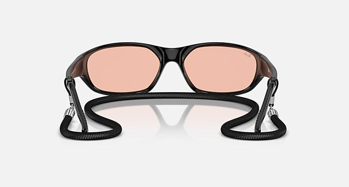 Ray-Ban DADDY-O SUMMER CELEBRATION LIMITED Black with Dark Pink Solid Color lenses - Back
