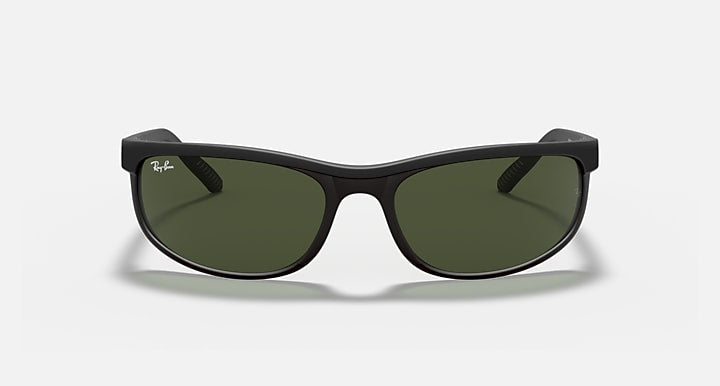 Ray-Ban PREDATOR 2 Black with G-15 Green Solid Color lenses - Front