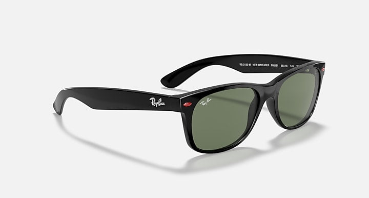 Ray-Ban RB2132M SCUDERIA FERRARI COLLECTION Black with G-15 Green Solid Color lenses - Alternative