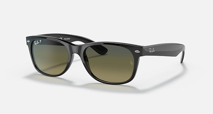 Ray-Ban NEW WAYFARER @COLLECTION Black with Polarized Blue & Green Gradient Gradient lenses - Quarter