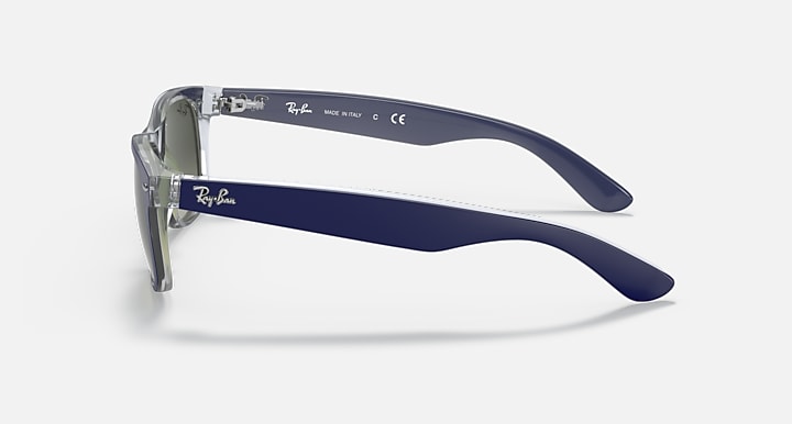 Ray-Ban NEW WAYFARER COLOR MIX Blue with Grey Gradient lenses - Lateral