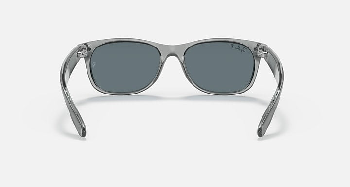 Ray-Ban NEW WAYFARER CLASSIC Transparent Grey; Grey with Dark Blue Polarized Solid Color lenses - Back