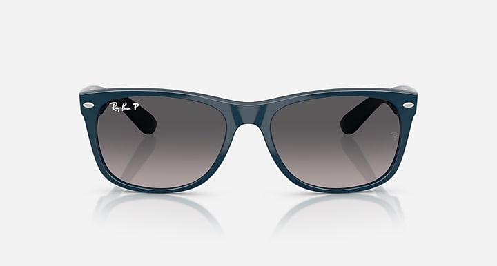 Ray-Ban NEW WAYFARER DISNEY MICKEY & MINNIE MOUSE LIQUID Blue Navy with Grey Gradient Polarized Gradient lenses - Front
