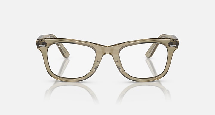Ray-Ban ORIGINAL WAYFARER CHANGE TRANSITIONS® Photo Striped Grey with Clear/Blue Transitions® lenses - Front