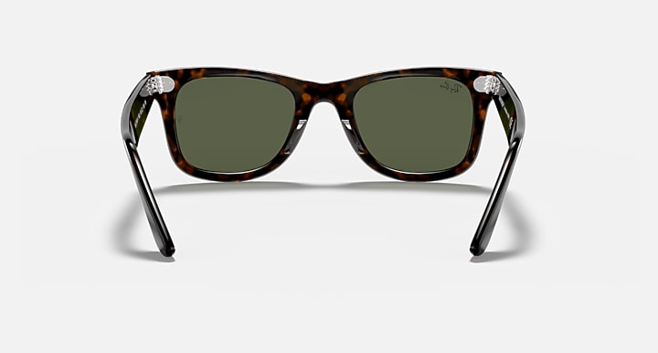 Ray-Ban ORIGINAL WAYFARER CLASSIC Tortoise with G-15 Green Solid Color lenses - Back