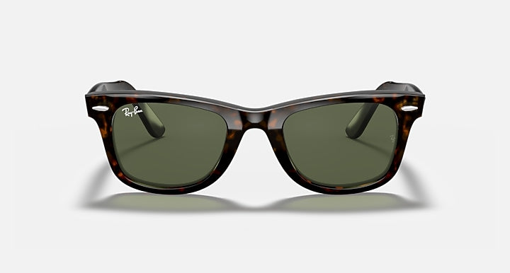 Ray-Ban ORIGINAL WAYFARER CLASSIC Tortoise with G-15 Green Solid Color lenses - Front