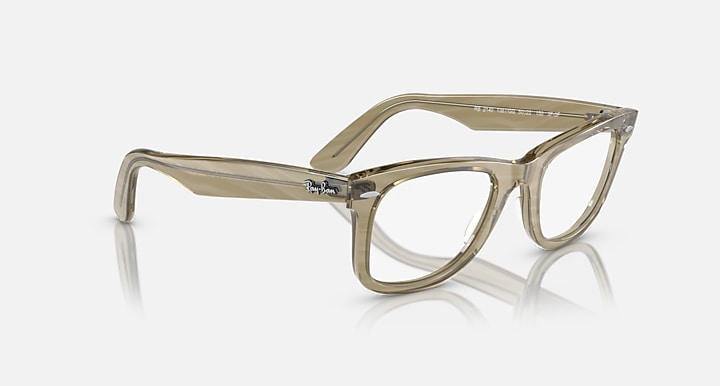 Ray-Ban ORIGINAL WAYFARER CHANGE TRANSITIONS® Photo Striped Grey with Clear/Blue Transitions® lenses - Alternative