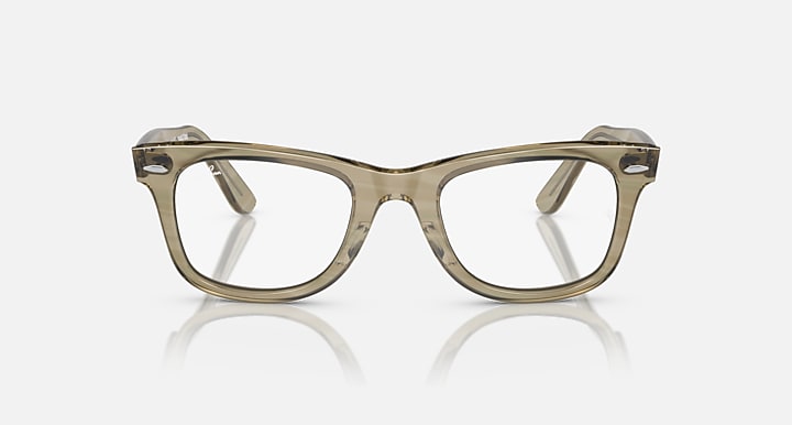Ray-Ban ORIGINAL WAYFARER CHANGE TRANSITIONS® Photo Striped Grey with Clear/Blue Transitions® lenses - Front