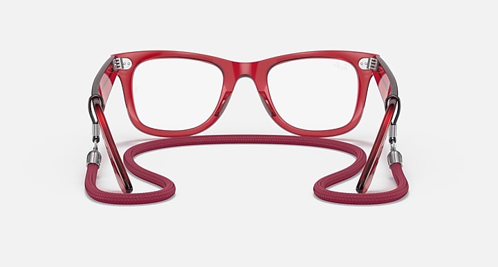 Ray-Ban ORIGINAL WAYFARER COLORBLOCK TRANSITIONS® Transparent Red with Clear/White Transitions® lenses - Back