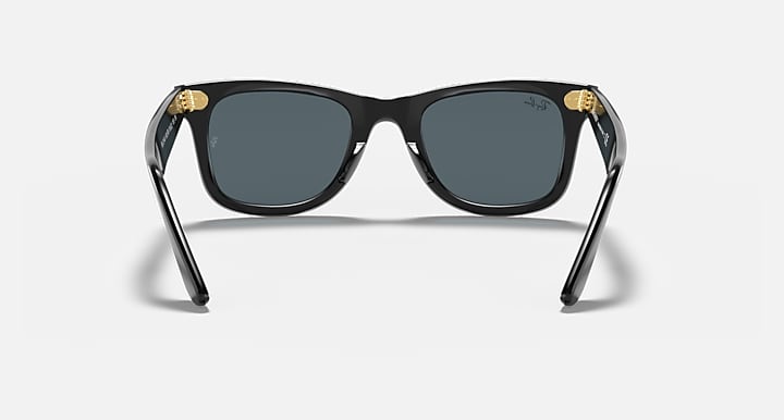 Ray-Ban ORIGINAL WAYFARER @COLLECTION Black with Blue/Grey Classic Solid Color lenses - Back