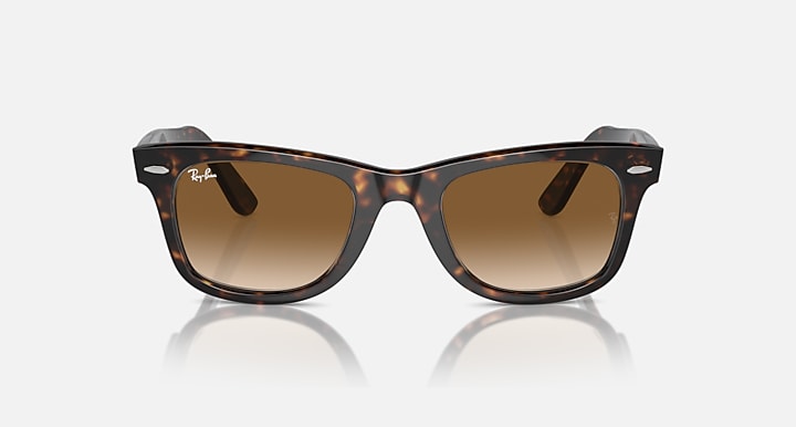Ray-Ban ORIGINAL WAYFARER CLASSIC Tortoise with Solid Color Gradient lenses - Front