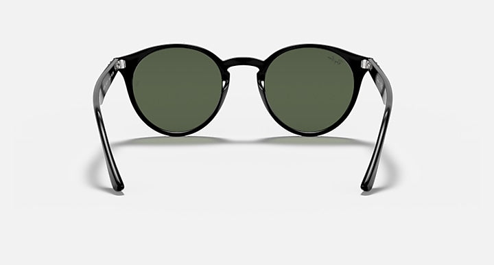 Ray-Ban RB2180 Black with Dark Green Solid Color lenses - Back